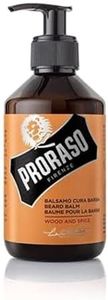 Proraso Beard Balm, Wood and Spice, 300ml, Scented Beard Balm for Men Softens, Protects and Eases Itching and Discomfort, Made in Italy