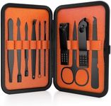 Wild Willies Mens Grooming Kit - 10-Piece Multifunctional Pedicure & Manicure Kit for Women & Men - Personal Hygiene Kit includes Tweezers & Nail Clipper Set, Scissors, Scraping Tool, & More