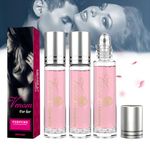 Xumann 3PCS Pheromone Perfume for Women, Venom Pheromone Perfume to Attract Men, Roll-On Infused Essential Oil Perfume Cologne with Dividing Bottle