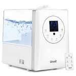 Levoit Humidifiers 6L Warm&Cool Mist Ultrasonic Humidifier Germ Free&Whisper-Quiet 2-Year Warranty 1 Pack White,6 Liter