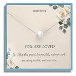 Sereney Prom Necklace Single Pearl 