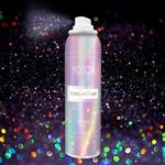 YOSCA Body Glitter Spray, 150ML Holographic Glitter Hairspray, Glitter Spray for Hair Body Clothes, Quick-Drying and Long-Lasting Shiny Glitter Spray for Festival Halloween Rave Accessories