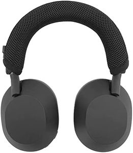 Headband Cover Pad for Sony WH-1000XM5 Headphone, Headset Headband Protector Cushion Replacement with Zipper (Black)