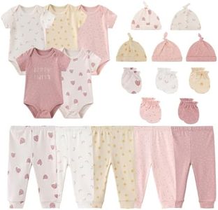 JELYLOVE Unisex Baby Boy Girl Bodysuits Sets 20 pack Cotton Casual New born Clothes Comfort Infant Outfit Baby Essentials