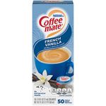 COFFEEMATE French Vanilla Creamer, 375oz, Pack of 50