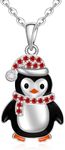 Christmas Penguin Necklace for Wome