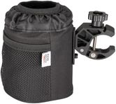 KEMIMOTO Stroller Cup Holder, Universal Oxford Fabric Drink Holder with 0.6"-1.5" Alligator Clamp Cup Holder for Wheelchair Walker Bike Motorcycle Handlebar Scooter ATV