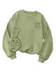 TAGAS Sweatshirt Fleece Material Full Sleeves || Jumper Women Winter Wear || Hooded Neck Regular Fit Long Sleeve ||Cartoon Graphic Thermal Lined Sweatshirt|| Sweatshirt for Women (WSS-1)