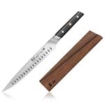 Cangshan TC Series 1021103 Swedish 14C28N Steel Forged 23cm Carving Knife and Wood Sheath Set