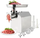 Commercial Meat Grinder Electric, Max Yield 180KG/H (397lbs/H) 1100w High Capacity Commercial Heavy Duty Meat Grinder and Sausage Stuffers with 2 Blades 2 Grinding Plates (6mm/8mm) for Household Use