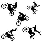 Sports Stickers for Wall, Motocross Stickers Motorcycle Wall Decor, Bike Decor Wall Decals Dirt Bike Decor for Boys Room Dirtbike Sticker Sheet Wallpaper Motocross Bedroom Decor