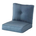 Greendale Home Fashions Outdoor 2-Piece Sunbrella Fabric Deep Seat Cushion Set, Denim