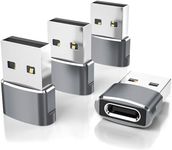 rts (4 Pack USB to USB C Adapter Type C Female to A Male Charger Converter for Chargers, Power Banks, Laptops hub iPhone 16 Pro Max Plus 15 14 13 Apple Watch 10, iWatch 8, Airpods,iPad 9 Air 5 Mini 6