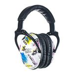 PROTEAR Kids Ear Defenders, Hearing Protection for Toddler Kids and Young Teens with Autism, Noise Reduction Safety Earmuffs Ideal for Fireworks, Concerts, Cinema(Graffiti)