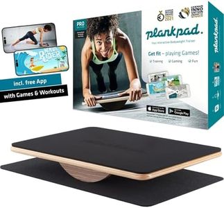Plankpad PRO - Plank & Balance Board, Get fit while Playing Games & Workouts on iOS/Android App, Core Trainer, Full Body Fitness Exercise Equipment