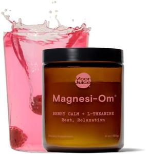 Moon Juice - Magnesi-Om, Berry - Jar (30 Servings) - Brain Health & Rest - Magnesium Powder - L-Theanine - Regularity - Glass Bottle - 3rd Party Tested - 100% Traceable - Vegan & Non GMO - 4.2oz