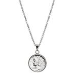 American Coin Treasures Silver Mercury Dime Silvertone Coin Pendant with 18" Cable Chain Necklace, Genuine and Elegant Keepsake Jewelry for Women, White Luxury Gift Box Included, Metal Silver