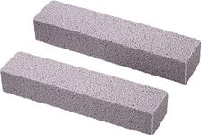 Pumice Stone for Toilet Cleaning, Pumice Sticks to Remove Water Rings Stains on Toilets Bowls (Without Handle, 2)