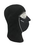 Seirus Innovation Adult Magnemask Convertible Neofleece Cold Weather Mask Combo 3-in-1 Clava with Hood, Face Mask & Neck Warmer, Black, X-Small