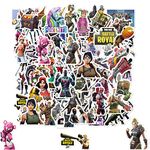 104 Pcs Fortnite sticker pack Video Game Stickers Packs for Skateboard Car Laptop Water Bottles Travel Stickers for Boys Grils Teens Adults