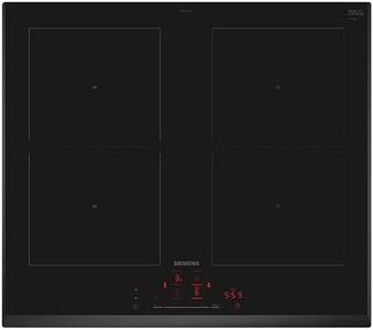 Siemens ED651HQB1E, iQ500, Smartes Induktionskochfeld 60 cm, autark, Rahmenlos aufliegend, touchSlider, Intelligente Dunstabzugsautomatik, powerBoost, Favoriten-Taste, Kombi-Induktion, Schwarz