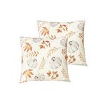 Treasborn Fall Pillow Covers 16x16 Set of 2 Soft Pumpkin Fall Throw Pillow Decorations for Home Sofa Couch Autumn Decorative Cushion Cases for Thanksgiving Harvest