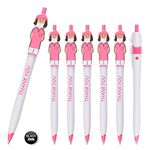 Sikao Cute Nurse Pens Thank You Nursing Pens Nurses, CNA Nurse Week Gifts Bulk, Healthcare Medical Assistant Appreciation Gifts, NICU Nurse Day Gifts for Hospital Staff, Doctor Pens (Pink 36Pack)