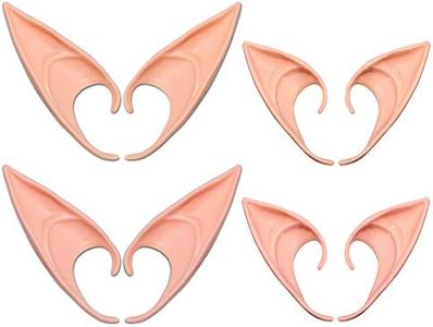 AniSqui Orejas De Elfo Cosplay 12cm & 10cm, (4 pares de látex Elf Ear), Orejas de Duendes Hadas by