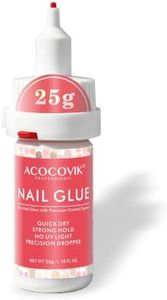 25g Precision Nail Glue for Press On Nails, Strong Hold & Quick Dry