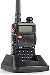 UV-5R Dual Band VHF/UHF Ham Radio 1800mAh Li-ion Battery(Black)