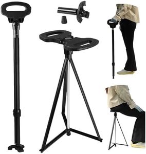 PLOGGING Portable Cane Chair Foldable with Carry Bag, Lightweight Walking Stick with Seat,Sturdy Tripod Seat Cane for Men & Women,Walking Cane with Seat for Seniors,Adults