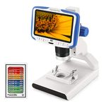 Andonstar AD205 Digital Microscope With 200X Magnification USB LCD Screen For Children, DIY Eletronics School Class Lab Instrument Outdoor Plant Insect Sample Slides Observation