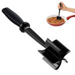 Mince Masher, Meat Chopper, Meat Masher Minced, Ground Chopper Utensil, for Hamburger Meat, Beef, Butter, Potato, Nylon Utensil Non Stick Cookware (1 Masher)