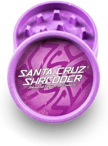 Santa Cruz Shredder Hemp Grinder for Herbs Knurled Top for Stronger Grip 2-Piece Medium 2.2 (Purple)