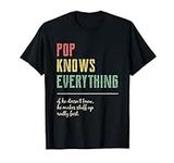 Funny Pop Shirt for Grandpa, Pop Kn