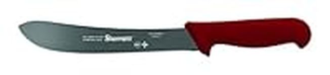 Starrett Professional Stainless Steel Chefs Steak Knives - 8-inch (200mm), Red