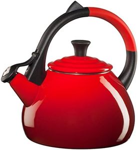 Le Creuset Enameled Steel 1.6 Quart Oolong Tea Kettle, Cerise (Cherry Red)