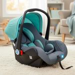 Mee Mee 4-in-1 Infant/Baby Car Seat & Carry Cot with Canopy, Convertible to Car seat, Rocking Chair, Carry Cot & Feeding Chair, 0 to 15 Months | Weight Capacity Upto 13 Kgs (Blue)