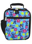 Disney Lilo & Stitch Girls Boys Soft Insulated School Lunch Box (One Size, Blue)