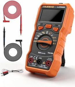 OIUEBXE LCR600 LCR Meter Digital Multimeter, 6000 Counts True RMS Inductance Capacitance Resistance Tester with NCV Voltage Detector, Frequency Temperature AC/DC Voltage Current