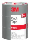 3M Duct Tape, 3 Rolls, 1.88 Inches x 55 Yards, Hand Tear, Bundle, Patch, Protect & Repair, Great Strength for Durability, Adheres to Multiple Surfaces (1055-3PK)