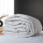 ComfyDown RoyalRest Comforter - Made in USA, 750+ Fill Power Luxury White Down, All-Season, Machine Washable, King Size