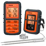 ThermoPro TP08C-O Digital Wireless Meat Thermometer for Kitchen Cooking BBQ Smoker Grill Oven Thermometer with 2 Probes, 150m Wireless Remote Range BBQ Food Thermometer