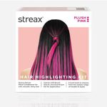 Streax Hair Colour Highlight Kit | Pink Hair Colour, Plush Pink - Pack of 1 I Enriched with Walnut & Argan Oil I Hair Colour for Women | Rich, vibrant, Easy to use, DIY Application