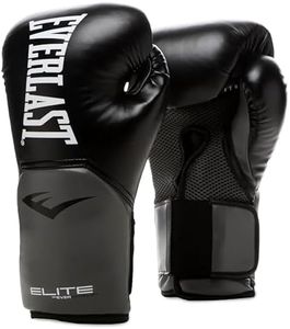 Everlast Unisex Pro Styling Elite Boxing Gloves Sport Fit Black/Grey 8oz