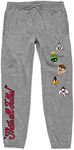 Bioworld Looney Tunes That's All Folks! Adult Heather Grey Graphic Sweatpants