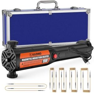 1500W Induction Heater Kit, 110V Magnetic Induction Heater with 10 Coils and Case, Nut Buster for Automotive Repair, Removing Rusted Bolts, Screws, and Gears,Orange