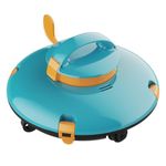 LVKE L1 Cordless Robotic Pool Cleaner, Pool Vacuum for Above Ground Pools with Obstacle-Crossing, 70 Mins Runtime, 40W Powerful Suction, Auto-Parking, Ideal for Flat Pools up to 38 Feet, Orange