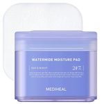 MEDIHEAL Watermide Toner Pad - Square Cotton Facial Toner Pads with Icelandic Glacial Water - Improve Skin Temperature, Hydrating Toner Pads to Dry, Puffy Skin - Vegan Eco Silk Wipes, 100 Pads