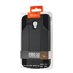 Reiko Silicone + Protector Cover with Clip Holster Case - Retail Packaging - Black